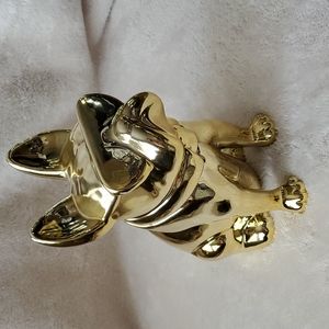 Boston Terrior gold Cookie/treat jar